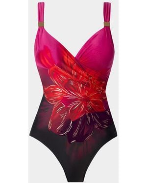 Miraclesuit Petali Rosa One-Piece Swimsuit - Red