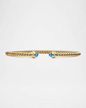 David Yurman Cablespira Bracelet With Gemstone - White