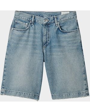 Rag & Bone Apos;S Sh-Aggy Wide-Leg Denim Shorts - Blue