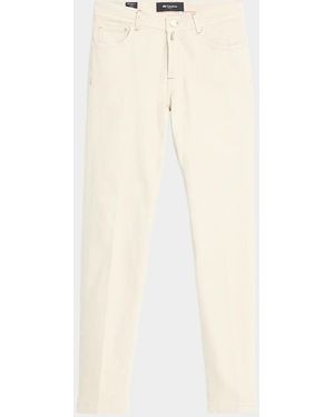 Kiton Apos;S Five-Pocket Straight Fit Pants - Natural