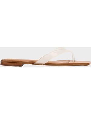 Vince San Juan Jelly Flat Thong Sandals - Natural