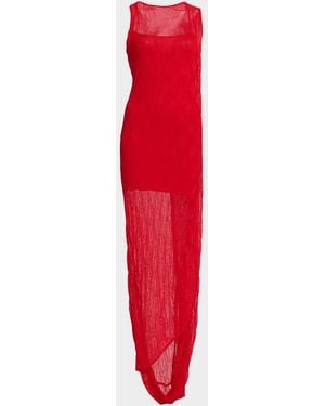 Et Ochs Lane Knit Midi-Dress - Red