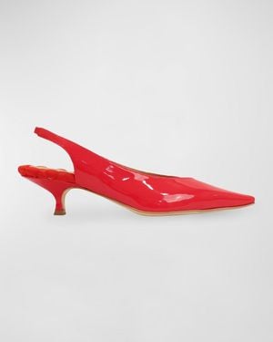 Aera Silvana Vegan Patent Slingback Pumps - Red