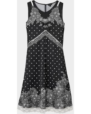 Marc Jacobs Trompe L & Apos;Oeil Slip Midi Dress - Black