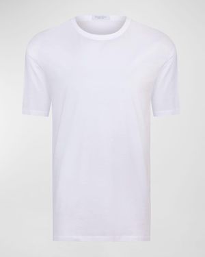 Stefano Ricci Solid Cotton Crewneck T-Shirt - White