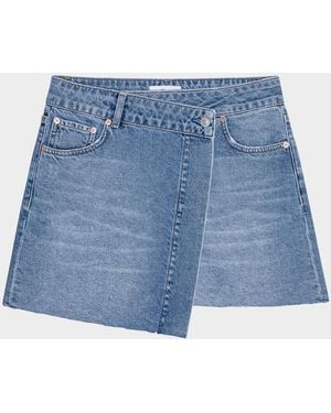 Rails Huntington Denim Wrap Skirt - Blue