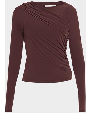 FRAME The Draped Top - Purple