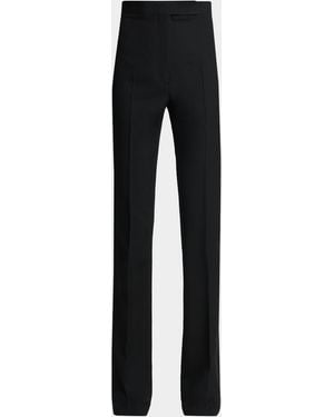 Tom Ford Sharp Grain De Poudre Straight-Leg Pants - Black