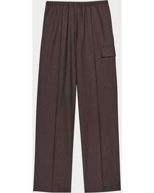 Helmut Lang Relaxed Pull-On Cargo Pants - Brown