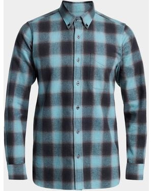 Tom Ford Apos;S Brushed Flannel Check Button-Down Shirt - Blue