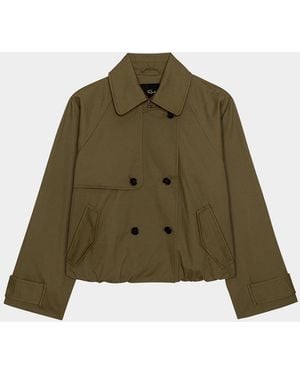 Rails Jett Double-Breasted Trench Coat - Green