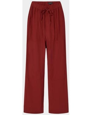 Rag & Bone Atlas Satin Carpenter Pants - Red