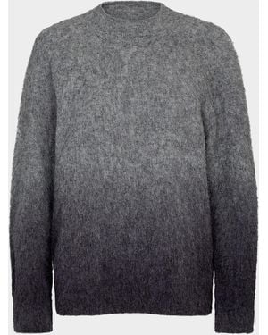 Vince Ombré Wool Crewneck Sweater - Gray