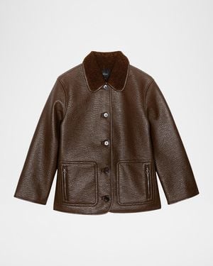Rails Luis Vegan Leather Jacket - Brown