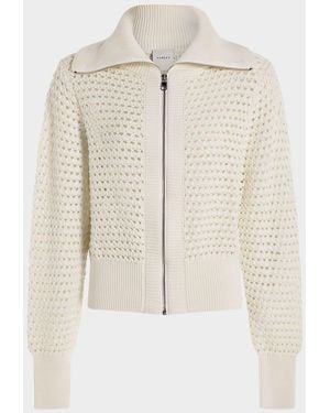 Varley Eloise Full-Zip Knit Jacket - Natural