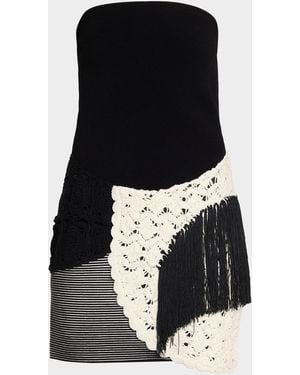 Et Ochs Florence Strapless Embellished Mini Dress - Black