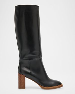 Gabriela Hearst Bocca Calfskin Tall Boots - Black