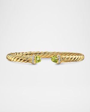 David Yurman Cablespira Flex Bracelet With Gemstones And Diamonds - Natural