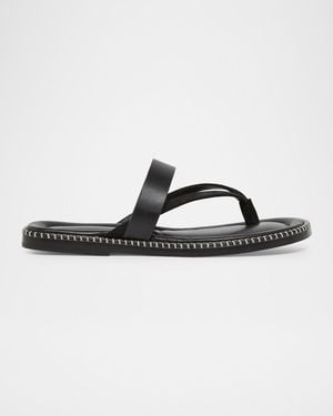 Dries Van Noten Apos;S Thong Leather Sandals - Black