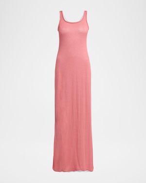 Giorgio Armani Layered Maxi Tank Dress - Pink