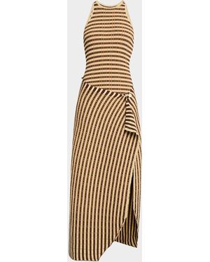 Nanushka Aliki Sleeveless Wrap Dress - Natural