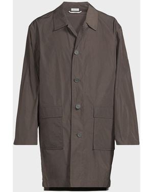 Thom Browne Apos;S Packable Smock Overcoat - Gray