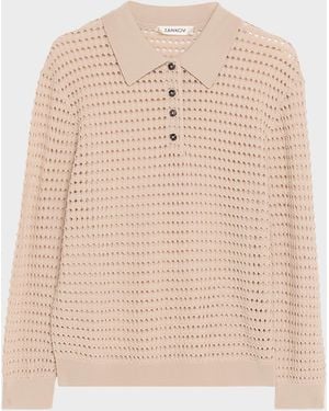 Zankov Long-Sleeve Polo - Natural
