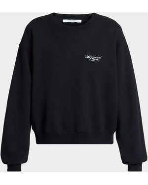 Givenchy Double Logo Stamp Crewneck Sweatshirt - Blue