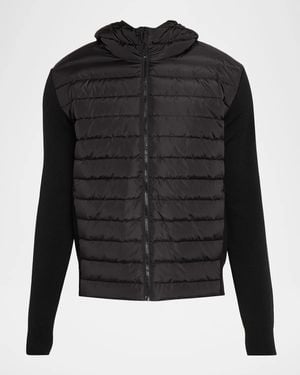Canada Goose Apos;S Down Quilted Hybrid Hooded Jacket - Black