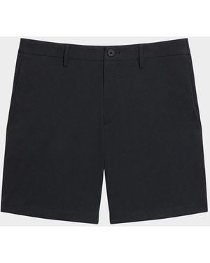 Theory Apos;S Zaine Nylon 7" Inseam Flat-Front Shorts - Black