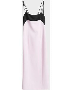 Tom Ford Strappy Silk Crepe Midi Dress - Pink