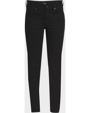 Tom Ford Low-Rise Stretch Twill Denim Skinny-Leg Pants - Black