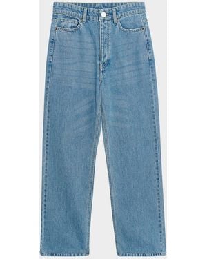 By Malene Birger Milium High-Rise Straight Denim Jeans - Blue
