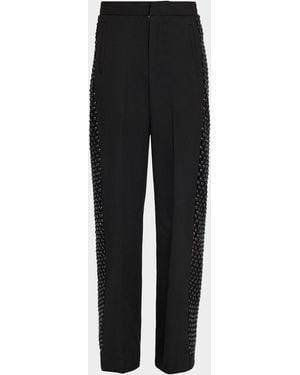 DIOTIMA Crystal Tosh Crystal-Embellished Pants - Black