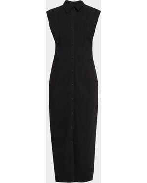 Rag & Bone Airflex Leah Midi Shirtdress - Black