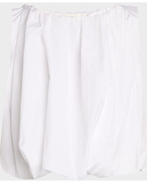 Co. Sleeveless Tton Bubble Crop Top - White