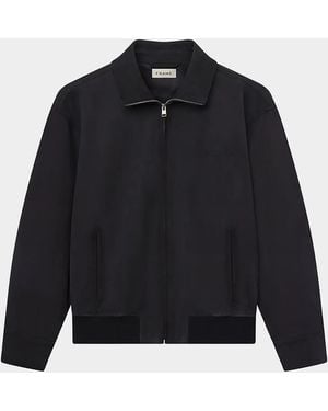 FRAME Apos;S X Sotheby's Suede Full-Zip Bomber Jacket - Blue