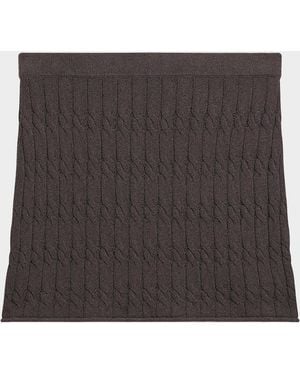 Helmut Lang Cable-Knit Mini Skirt - Black