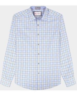 Robert Graham Apos;S Portsoken Plaid Cotton Shirt - Blue