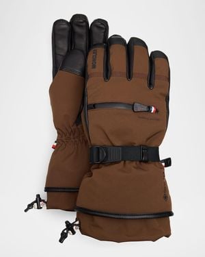 Moncler Padded Gloves - Brown