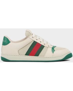 Gucci Apos;S Screener Leather & Mesh Low-Top Sneakers - Multicolor