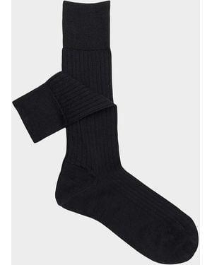 Sozzi Calze Apos;S Cashmere-Silk Crew Socks - Black