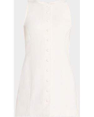 Faithfull the Brand Eveline Mini Shift Dress - Natural