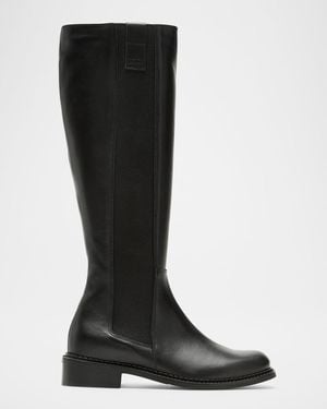 La Canadienne Story Leather Knee-High Boots - Black