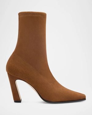 Stuart Weitzman Stassi 85Mm Stretch Booties - Brown