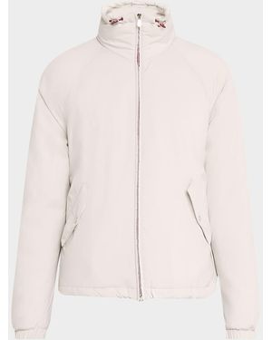 Brunello Cucinelli Apos;S Thermor Stand Collar Full-Zip Jacket - Natural