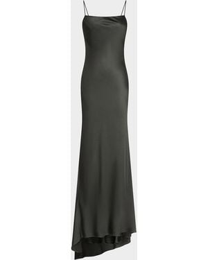 Twp Open-Back Silk Maxi Slipdress - Multicolor