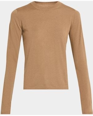 Max Mara Cashmere Crewneck Sweater - Natural