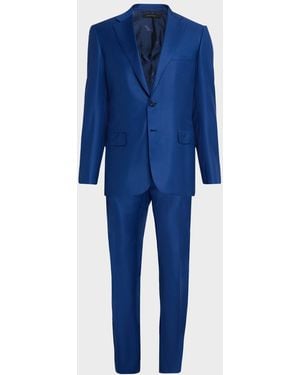 Brioni Apos;S Solid Classic Suit - Blue