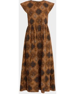 The Great The Tulsa Dress - Brown